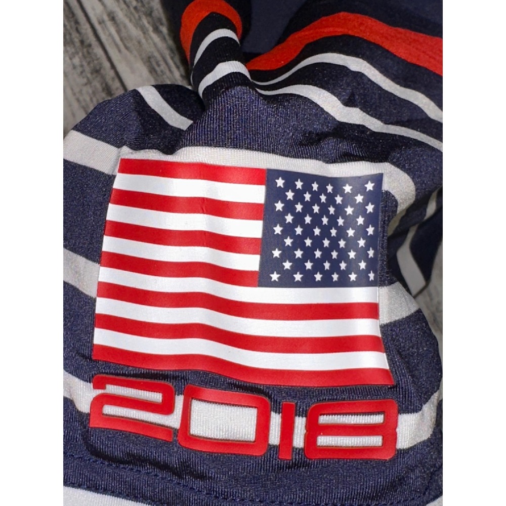 RLX Ralph Lauren Ryder Cup 2018 Mens XL Short‎ Sleeve Polo Shirt Blue - Picture 7 of 9